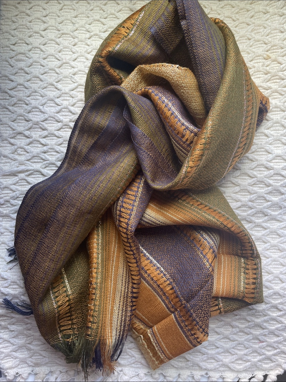 METALLIC STRIPED WRAP